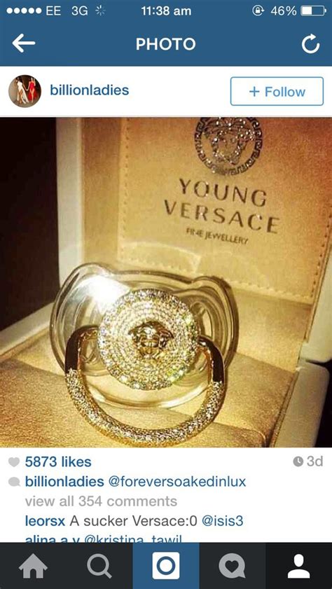 young versace pacifier for sale|Versace baby sets.